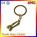 2015 Given friends best souvenir key ring tooth shape metal key chain with keychain